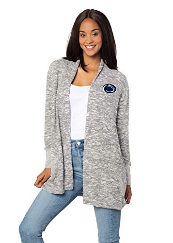 Image of chicka-d Women's Cozy Fleece Cardigan Heather Grey