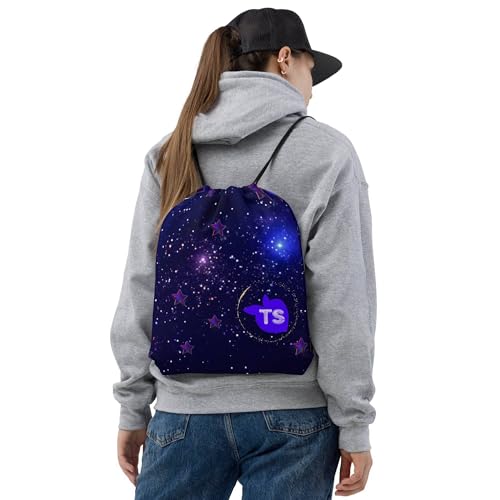 Drawstring bag Édition Spatiale 15"x17" en toile résistante
