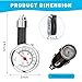Sylvil Tire Pressure Gauge for Cars, 10-100 PSI Mechanical Tire Air Pressure Tester, Accurate Digital Easy Read Tire Pressure Meter Tool, Universal Car Accessories for Motorcycle Truck