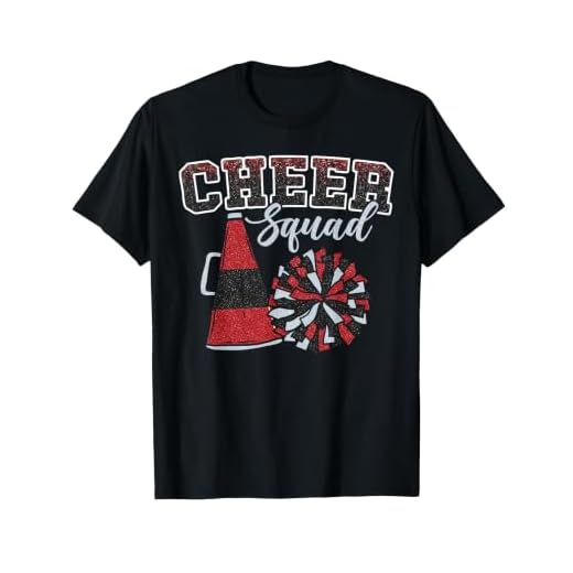 Cheer Squad Funny Cheerleader Cheerleading Red Women Girl T-Shirt