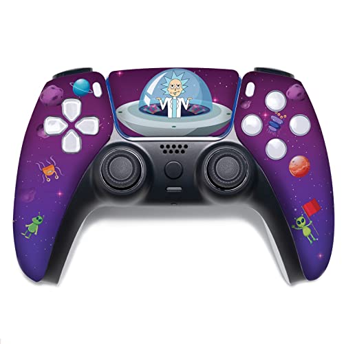 Image of Ricky - Morty Custom PS-5 Controller Wireless compatible with Play-Station 5 Console by BCB Controllers | Proudly Customized in USA with Permanent HYDRO-DIP Printing (NOT JUST A SKIN) (MODDED)