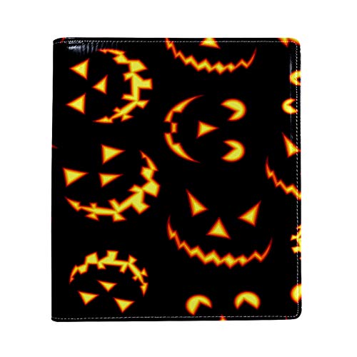 Copertina elastica per libri con simboli horror di Halloween, adatta alla maggior parte dei libri di testo con copertina rigida fino a 22,1 x 16 cm, in tessuto senza adesivo, protezione per libri