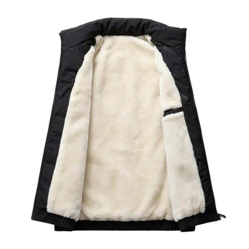 Chaleco de algodón para hombre de invierno deportivo color liso 3