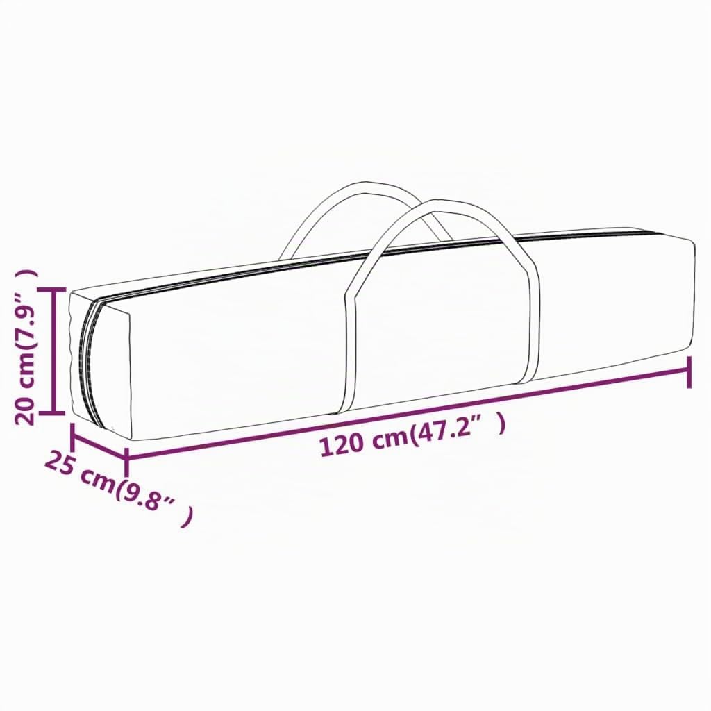 vidaXL Tente de réception Pliable Blanc 3x6 m