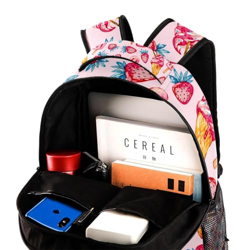 Daypack pour garçons filles grand format 29x20x40cm imprimé fruité