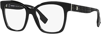 Amazon.com: BURBERRY Gafas graduadas BE 2363 3001 Sylvie Negro, Negro ...