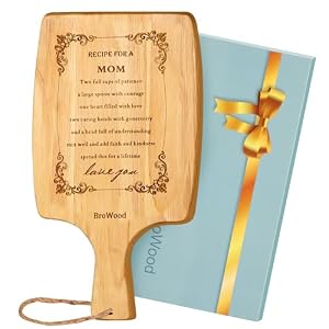 Small Wooden Cutting Board - "Recipe For A Mom", Natural Oak Cutting Board For Mom, Wooden Cutting Board For Kitchen, Cute Gifts For Mom From Daughter And Son/Christmas Gifts For Mother Small Wooden Cutting Board Recipe For A Mom Natural Oak Cutting Board For Mom Wooden Cutting Board For Kitchen Cute Gifts For Mom From Daughter And SonChristmas Gifts For Mother