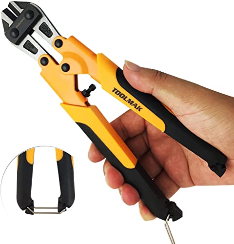 Mini Bolt Cutter Toolmak 8-Inch/200Mm Heavy Duty Wire Plier,Good For Cutting Wire,Mesh And Wire Cable, Spring Snips Clippers With Soft Anti-Slip Handle #TOP4