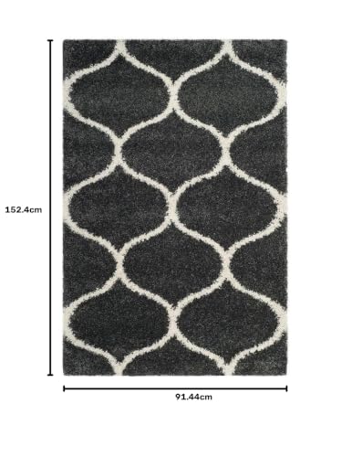Image of Presence Gorgeous Design of Super Soft Shaggy Carpet for Living Room, Bedroom, Hall and Anywhere in Home. [3x5 feet]