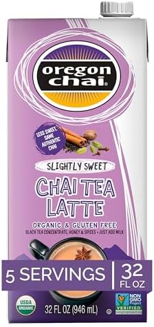 Oregon Chai Original Chai, Slightly Sweet, 32 oz