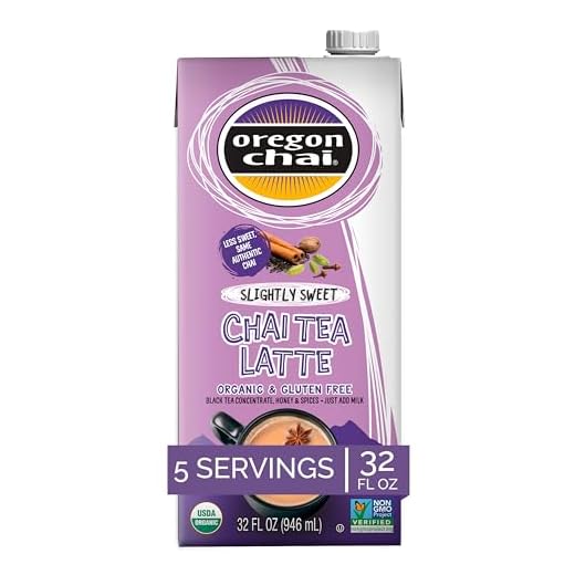 Oregon Chai Slightly Sweet Chai Tea Latte Concentrate, 32 Fl Oz (Pack of 1)