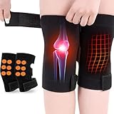 Par Joelheira Magnética Turmalina, Imã, Artrite, Artrose, AutoAquecimento, Articulaçao, Tratamento e Alivio De Dor, Usar Apenas em Repouso, Marca ATM