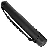 Ejoyous Rotolo di Poster Telescopici, Caratteri Regolabili da 63-108 Cm Tubo di Freccia con Cinghia di carico. Rullo Poster Rullo di Trasporto , per Immagini Poster Flipchart (Black)