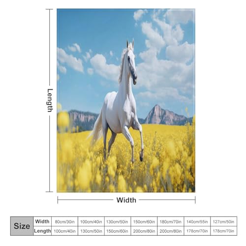 Manta de caballo multiusos de 150 x 200 cm para noches de cine en el sofá 6