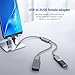 SAISN USB C Splitter Dual Data Y Adapter Male to Female Charging Cable 2.0 OTG Converter Cord Hub for MacBook, USB-C Phone, Flash Drive, Camera, Printer