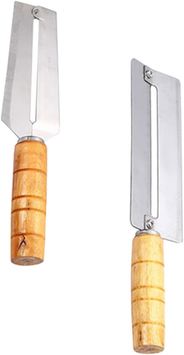 Zerodeko 2pcs Paring Peeler Carrot Peeler Multipurpose Tool Manual Peeler Stainless Steel Peeler Potato Peeler Tool Nonstick Peeler Tool Multitools Wooden Fruit Non Stick