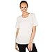 Produktbild dressforfun Damen T-Shirt mit Rundhalsausschnitt | Leicht tailliert | 100 % Baumwolle | -Diverse Farben- (S | Weiß | Nr. 301255)