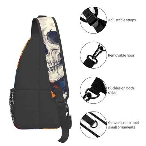 Bolso tipo bandolera con diseño Calavera para adultos miniatura 5