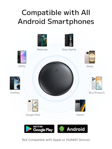 Air Smart Tracker Tag for Android, Item Locator Key Finder Works with Find Hub App, Luggage Tracker for Keys, Wallet, Suitcase, IP67 Waterproof, Compatible with Galaxy & Pixel Android Phone