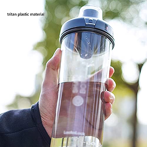 Waterfles Sports Waterfles Plastic Waterfles met Handvat Licht Gewicht voor Camping Wandelen Travel Sports Outdoors Fles (kleur: wit) - Image 6