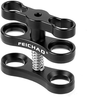 FEICHAO 1 Inch Underwater Diving Ball Butterfly Clip Standard Mount for Photography Diving Light Arm System Durable