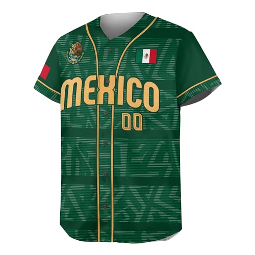 Custom Mexico Jerseys for Men, Custom Mexico Baseball Jersey Men, Mexico Jersey Men, Mexico Jersey Baseball miniatura 5
