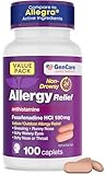GenCare Allergy Relief Pills - Fexofenadine 180mg 24 Hour Non-Drowsy Allergy Medicine Antihistamine, Compare to Allegra 24 Hour Non Drowsy Pills for Itchy Eyes, Runny Nose, Hives (100 Count)