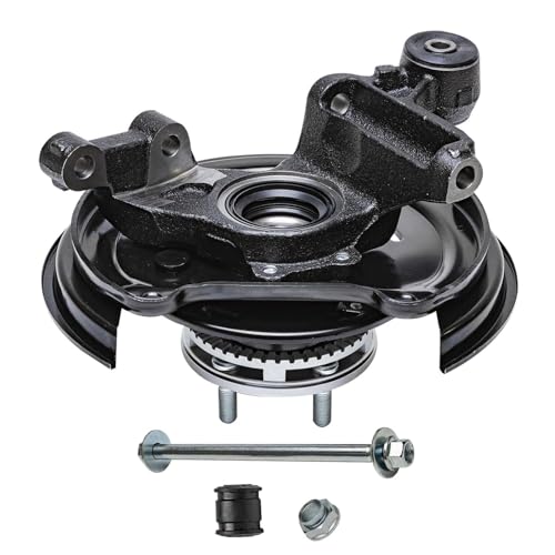 Image of Detroit Axle - Rear Steering Knuckles & Hub Bearings Shock Absorbers Sway Bar Links Replacement for 2003-2005 Subaru Forester - 6pc Set