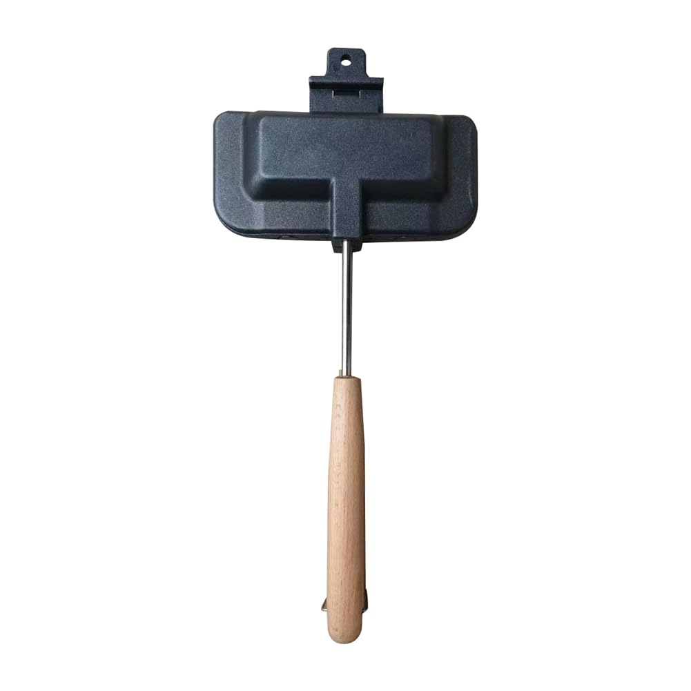 Padella Doppia Griglia ANKROYU - Per Pancake, Toast E Uova - Antiaderente Ceramica, Verde, 19.3 Cm
