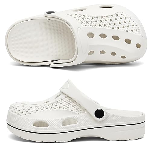 Image of VZQ Women and Men Arch Support Clogs Slip-on Garden Shoes Outdoor Beach Slippers Sandals with Plantar Fasciitis Feet Cushion Insoles