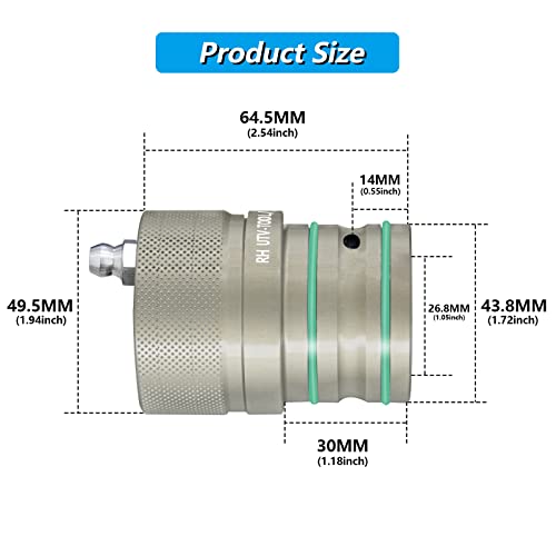 Shejisi 44Mm*40Mm*39Mm Utv Wheel Bearing Greaser,Wear-Resistant Coating, Groove Design Makes It Easier To Inject Grease，For Polaris Ranger Rzr Xp 1000 Scrambler Sprotsman (44Mm) #TOP5