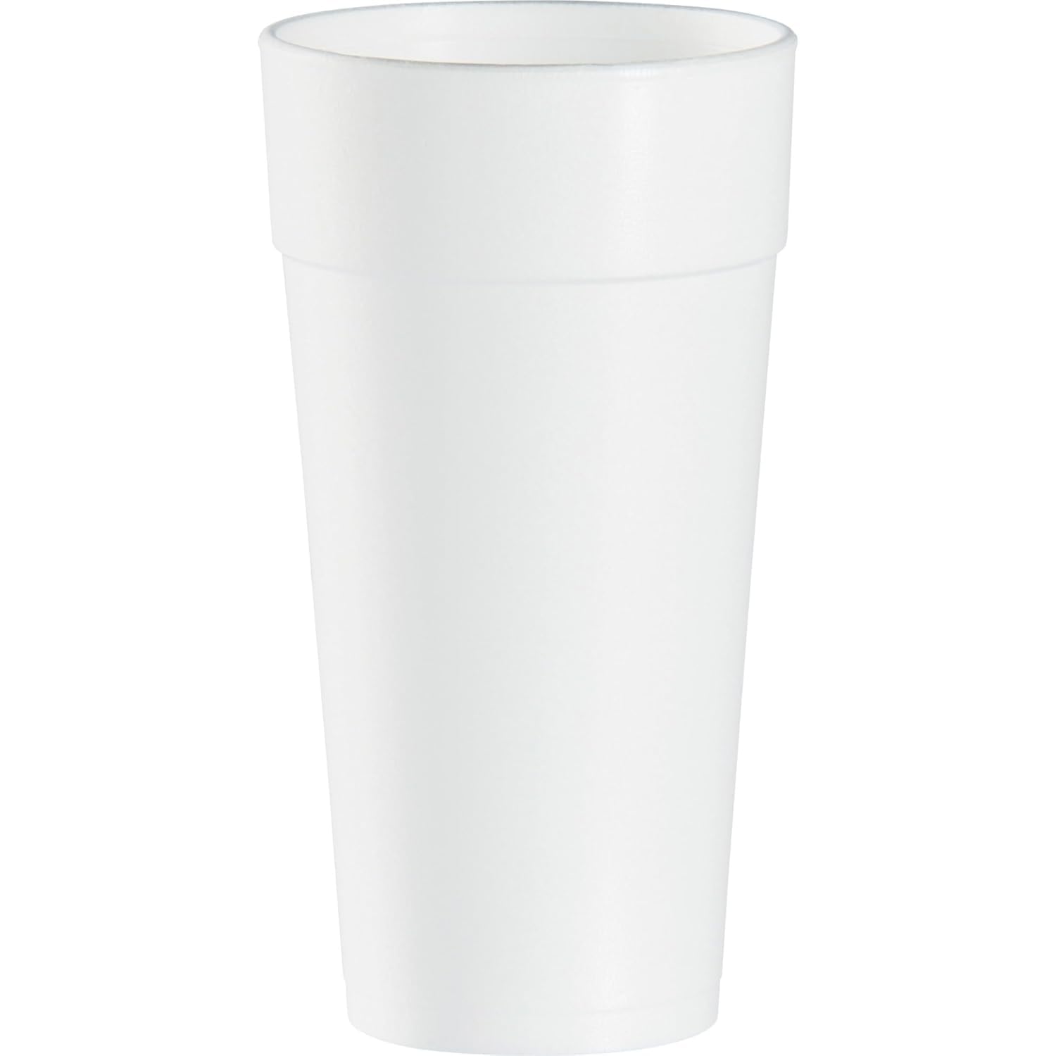 EcoQuality 24 oz Tall White Insulated Foam Drinking Cup Single Use Disposable for Drinks Coffee Tea Juice Soda Espresso Latte Cooler Water Cups (500)