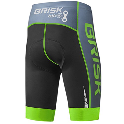 Brisk Bike MTB Shorts Padded (X-Large, Rojo Negro) miniatura 3
