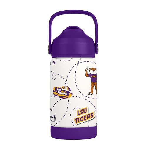 Image of Logo Brands NCAA Mascot Stainless-Steel Kids Bottle -Soft Silicone Mouthpiece, Easy To Carry, Kid-Friendly Design- Great For School & On-The-Go