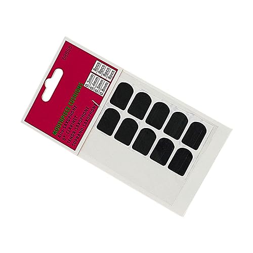 HANABASS 10Pcs Saxophone Pads Durable Silicone Cushions for Alto Tenor Saxophones Comfortable Tooth Rest Sound Insulation Easy to Carry Sax Accessories