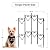 AMAGABELI GARDEN & HOME 5 Panels 27in(H)×9ft(L) Decorative Garden Fences and Borders for Dogs No Dig Rustproof Metal Fence Panels Garden Edging Animal Barrier Fencing for Flower Bed Yard Patio