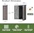 Aoxun 3’x2.1’ Outdoor Metal Storage Shed with Lockable Doors, Steel Utility Tool Shed, Metal Sheds Outdoor Storage for Garden, Patio, Backyard and Lawn, Brown