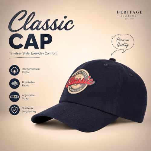 Image of Feathers Cotton Cap for Men & Women | Adjustable Baseball Unisex Caps | Breathable Outdoor Running, Gym & Travel Hat | Styles Cap for Men