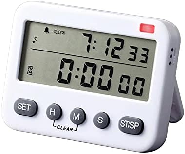 Digital Timer 100 Hour Count Down Up Kitchen with Magnet Hanging Bracket Large Display image 2