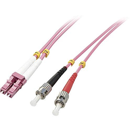 LINDY Fibre Optique Duplex LC/St OM4, 10m