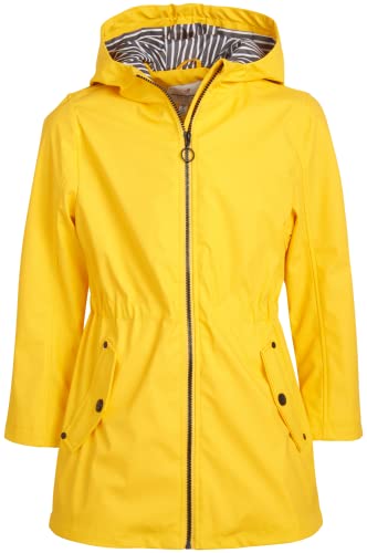 Urban Republic Girls' Raincoat - Lightweight Waterproof Anorak Trench Coat - Slicker Shell Windbreaker Rain Jacket (7-16), Size 14-16, Sun Yellow #TOP13