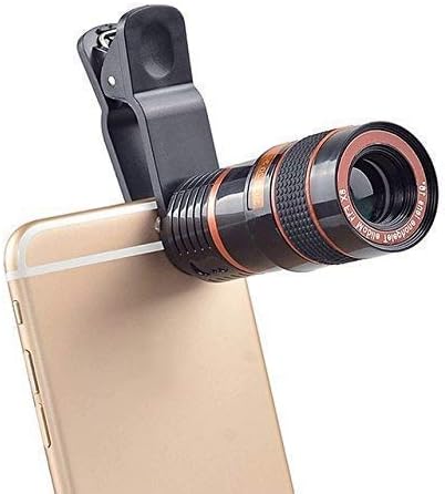 JIKRA Mobile Blur Background 8X Optical Zoom Mobile Telescope Lens kit for All Mobile Camera | DSLR Blur Background Effect Macro Lens & Wide Angle Effect Lens [ Android & iOS Devices]