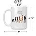 Evolution Mug Go Back We Fucked up - Funnay and Sarcastic Large 15 oz White Ceramic Coffee Mug Cup