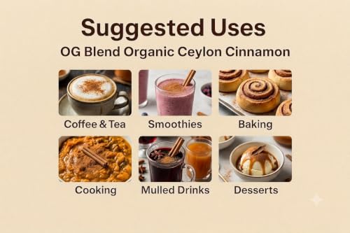 OG Blend Organic Ceylon Cinnamon Powder 1 lb (16 oz / 454g) - image 6