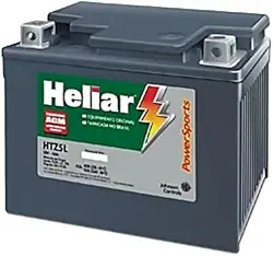 Bateria Moto HTZ5L CG 125/160 NXR 125 Heliar 4Ah Selada
