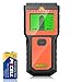 Detector Cables y Tuberias - Escáner Multifunción con Pantalla LCD y Alarma Sonora, Detector de Cables y Metales para Madera, Tuberías, Vigas y Cables de Corriente, Naranja