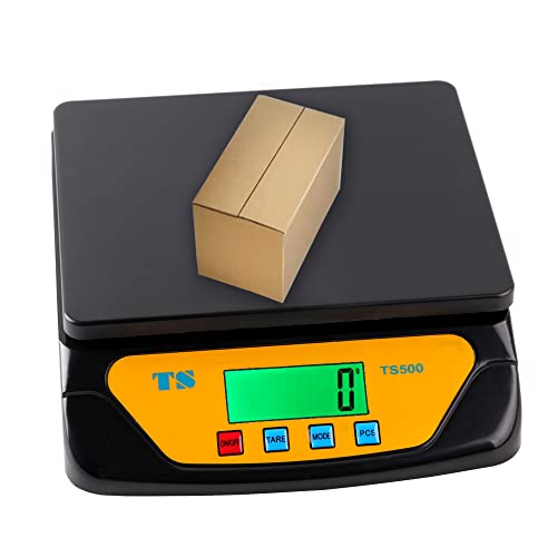 Postwaage, präzise digitale Versandwaage, 30 kg, 1 g, hintergrundbeleuchtetes LCD-Display, digitale Waage für Pakete, Buchstaben, Lebensmittel g/oz/lb/kg/tl/ct Umwandlung (schwarz)