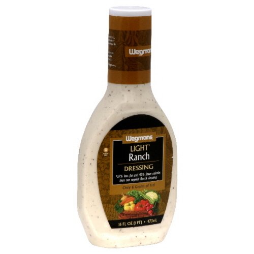 Wegmans Ranch Dressing, Light, 16 Fl. Oz. (Pack of 4