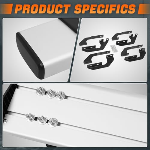 Barras laterales aluminio 6 pulg compatibles Toyota Tundra miniatura 5
