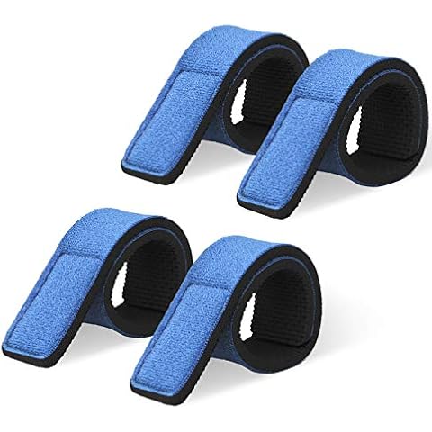 PHINGEER Fishing Rod Straps 4pcs Magic Bait Strap, Spinning Rod Straps Holders, Fishing Tackle Tie Bag Accessories Cover